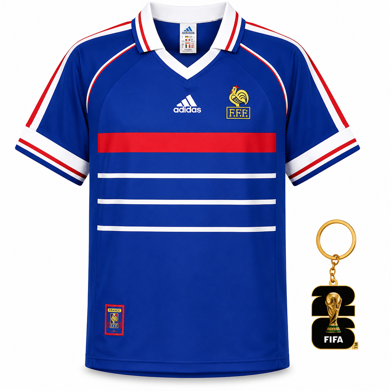 Camisa França Retro 1998 Home - Versão torcedor
