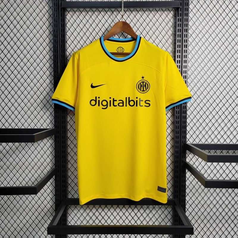 Camisa Inter de milão Amarela masculina 22/23 - versão torcedor - JM sports 