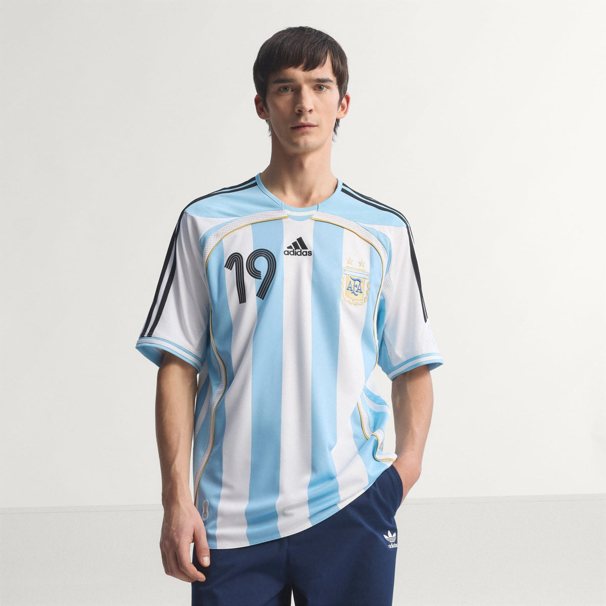 Camisa Argentina I Messi 2006 Retrô Adidas Masculina