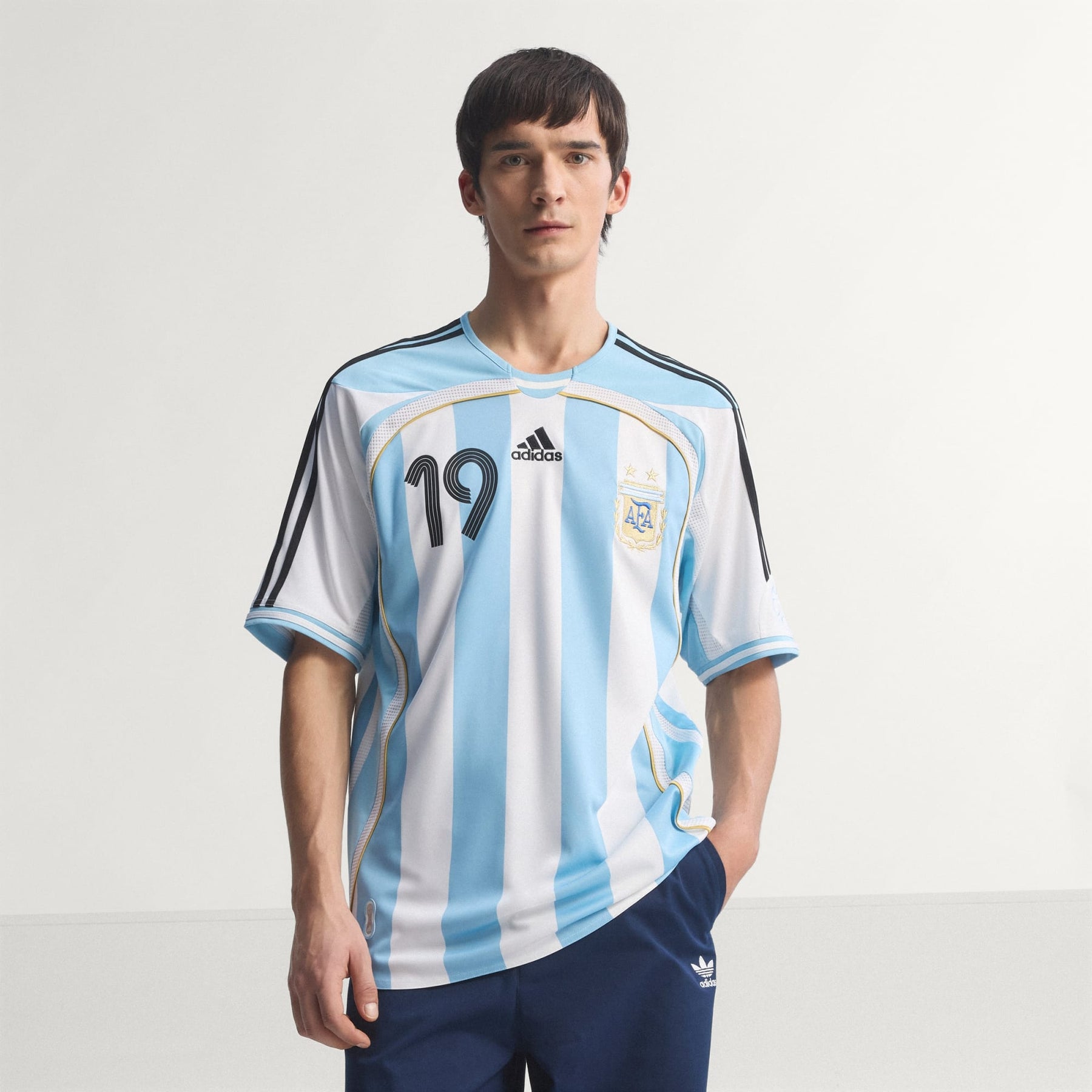 Camisa Argentina I Messi 2006 Retrô Adidas Masculina
