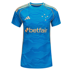 LANÇAMENTO Camisa Cruzeiro III Torcedor Adidas Feminina - Azul