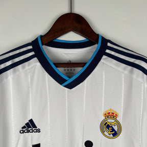 CAMISA REAL MADRID MANGA LONGA RETRÔ HOME 12/13
