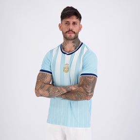 Camisa Argentina Lanes Azul 7 De Paul