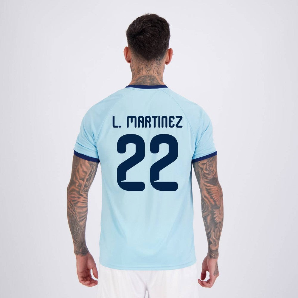 Camisa Argentina Lines Azul 22 L Martinez