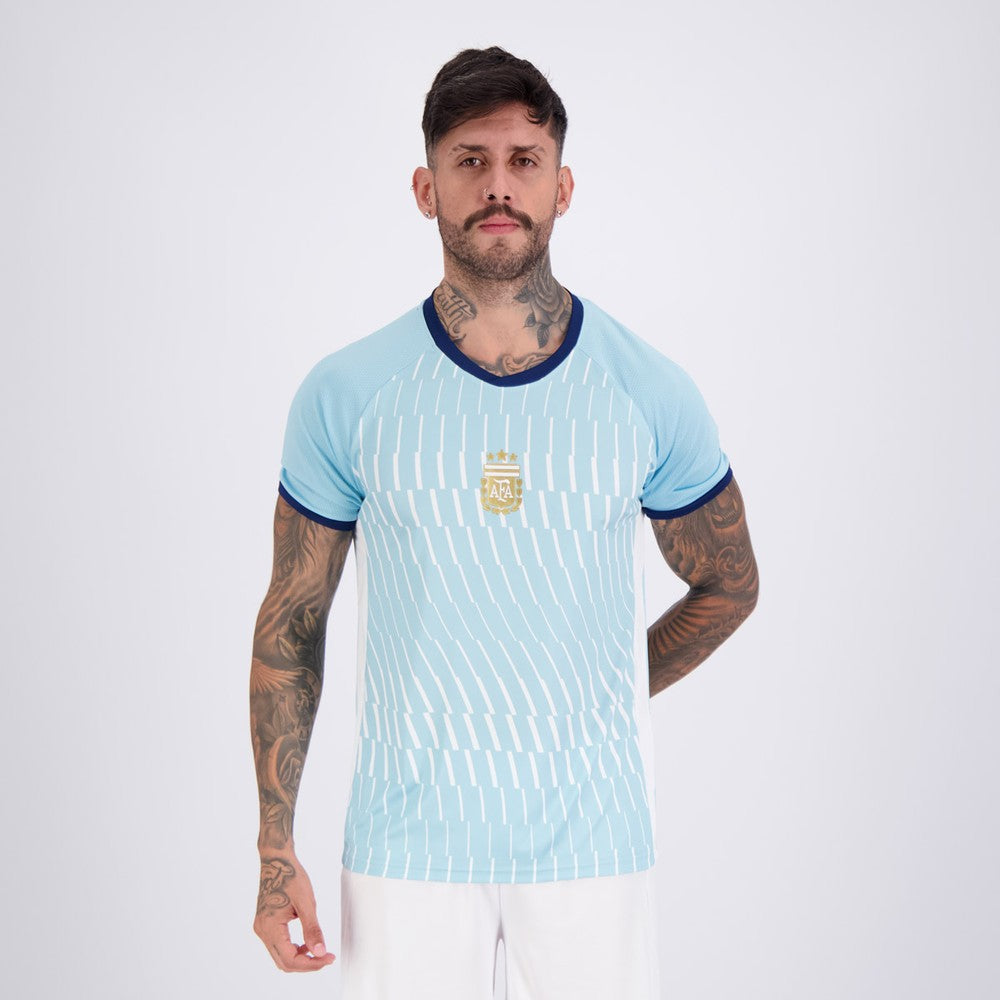 Camisa Argentina Lines Azul 22 L Martinez