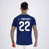 Camisa Argentina Tracks Marinho 22 L. Martinez