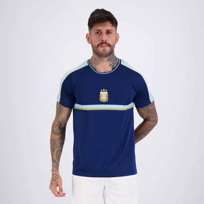Camisa Argentina Tracks Marinho 9 J. Alvarez