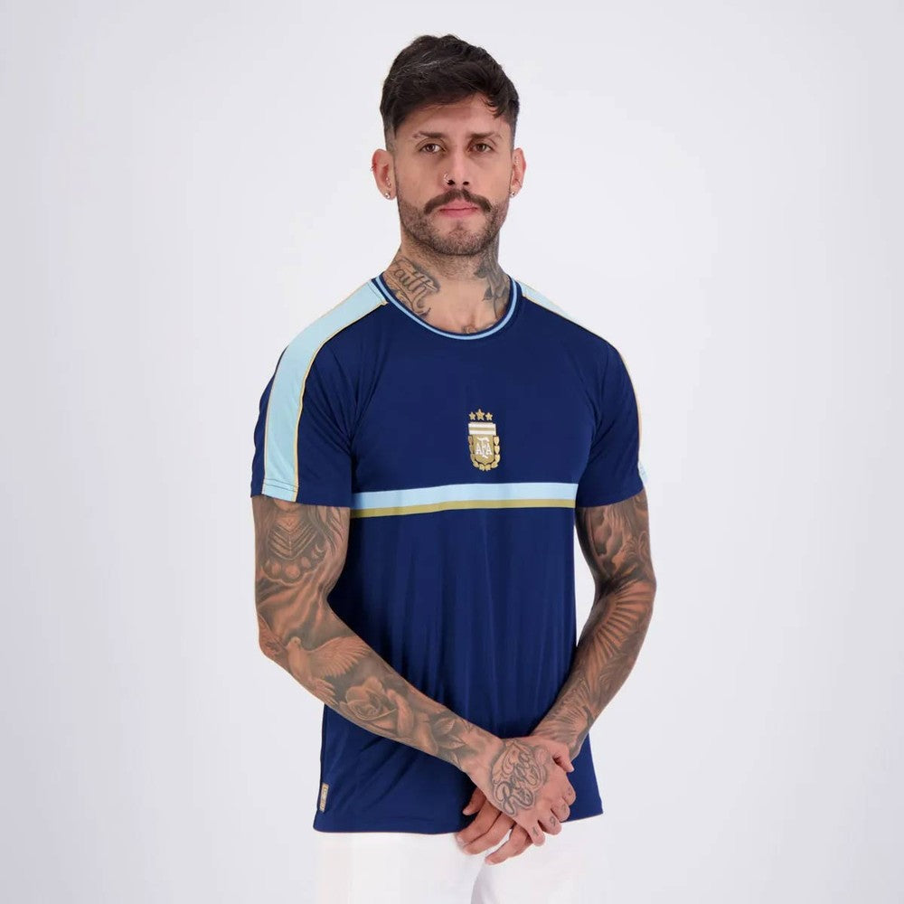 Camisa Argentina Tracks Marinho 9 J. Alvarez