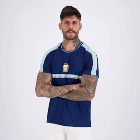 Camisa Argentina Tracks Marinho 9 J. Alvarez