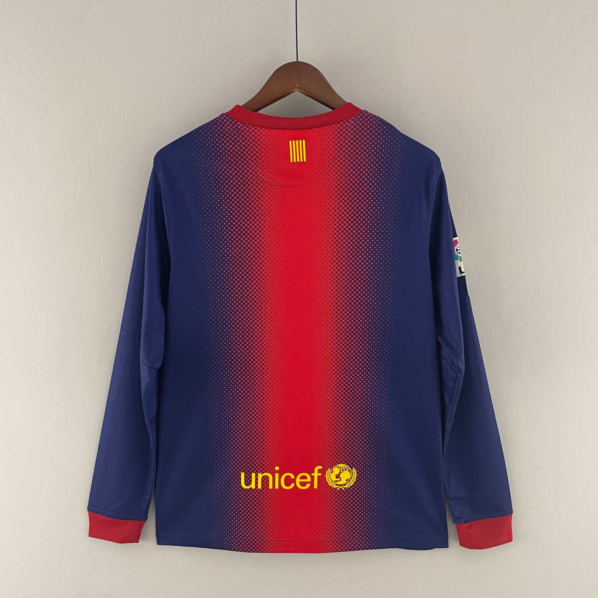 CAMISA RETRÔ BARCELONA HOME MANGA LONGA 12/13