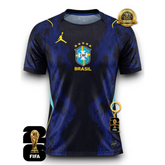 Camisa Brasil Away Azul 2026 Jordan - Versão Torcedor
