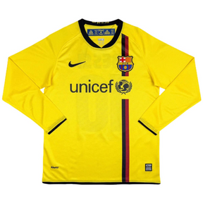 CAMISA RETRÔ BARCELONA AWAY MANGA LONGA 08/09