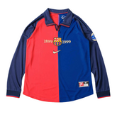 CAMISA RETRÔ BARCELONA HOME MANGA LONGA 100 ANOS