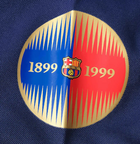 CAMISA RETRÔ BARCELONA HOME MANGA LONGA 100 ANOS