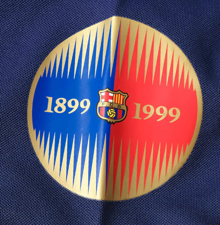 CAMISA RETRÔ BARCELONA HOME MANGA LONGA 100 ANOS