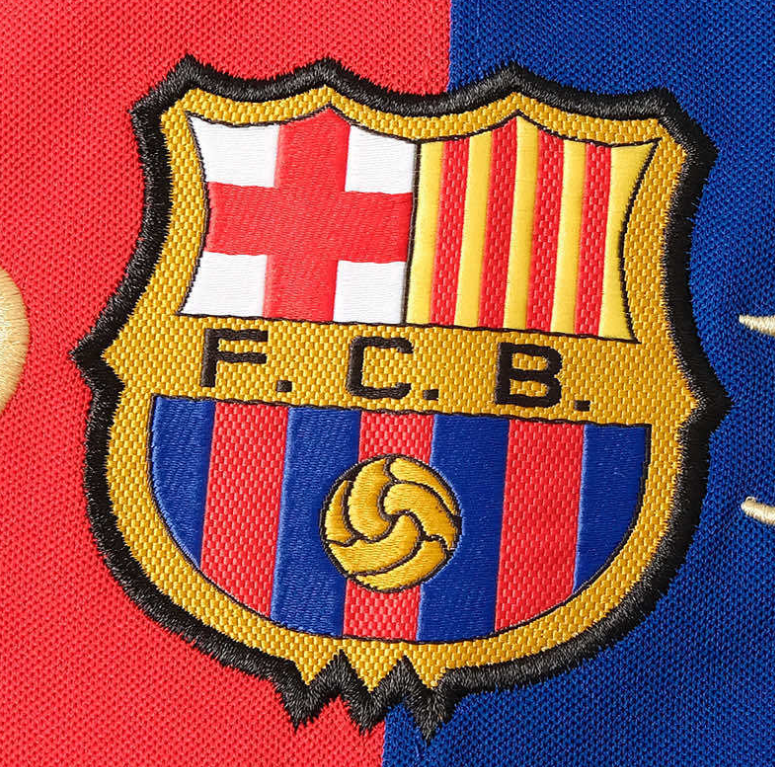 CAMISA RETRÔ BARCELONA HOME MANGA LONGA 100 ANOS