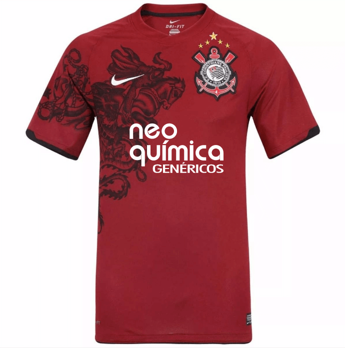 Camisa Retrô TIMAO São Jorge vermelha 2011