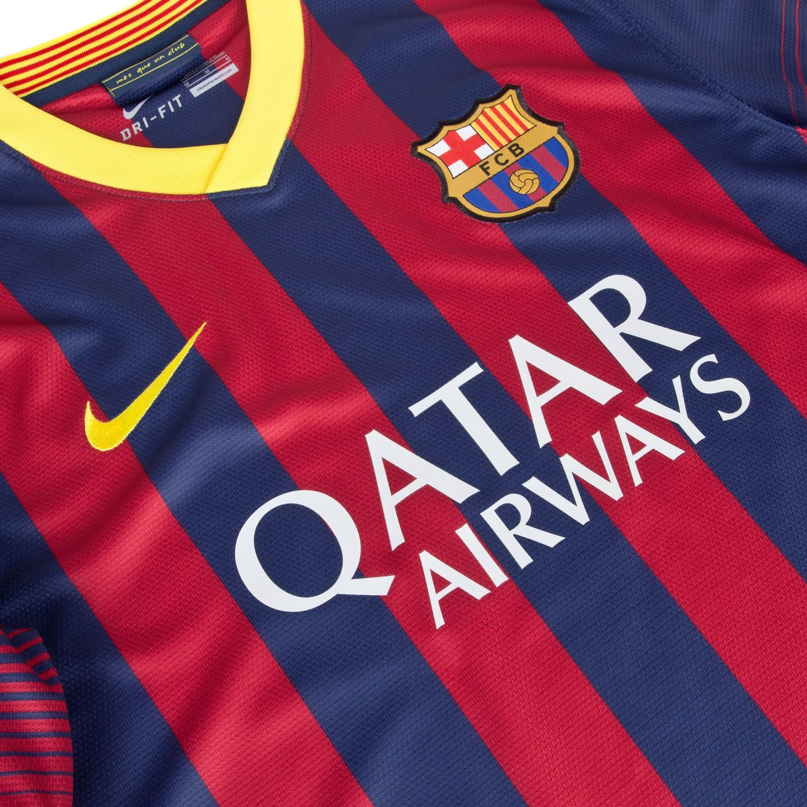 CAMISA RETRÔ BARCELONA HOME 2013/14 GRENÁ MASCULINA + CHAVEIRO ESPECIAL DE BRINDE