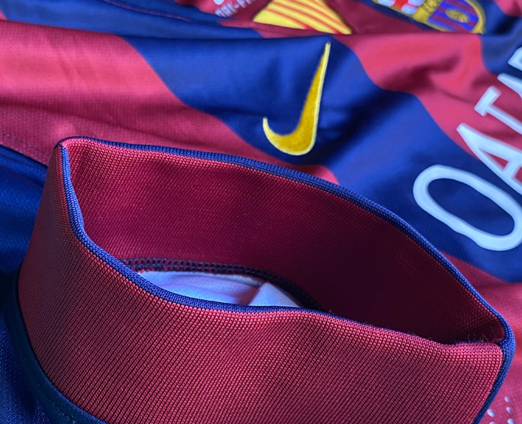 CAMISA RETRÔ  BARCELONA HOME 2014/15 GRENÁ MASCULINA + CHAVEIRO ESPECIAL DE BRINDE