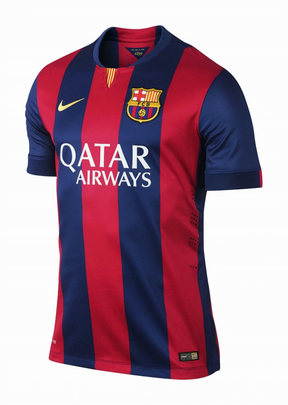 CAMISA RETRÔ  BARCELONA HOME 2014/15 GRENÁ MASCULINA + CHAVEIRO ESPECIAL DE BRINDE
