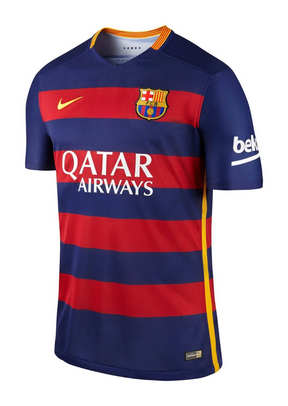 CAMISA RETRÔ  BARCELONA 2015/16 GRENÁ MASCULINA + CHAVEIRO ESPECIAL DE BRINDE