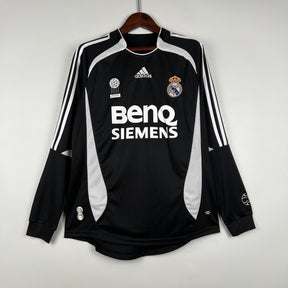 CAMISA REAL MADRID MANGA LONGA RETRÔ THIRD 06/07