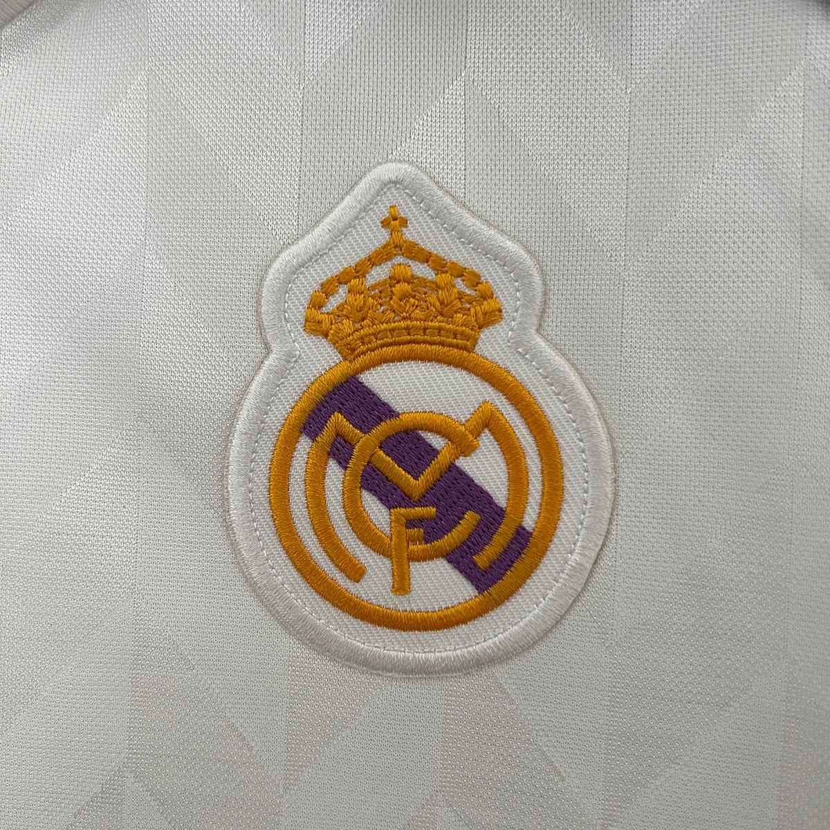 CAMISA REAL MADRID RETRÔ HOME 1988