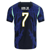 Camisa Brasil Away Azul - Vini Jr. #7 Copa do Mundo 2026 - Versão Torcedor