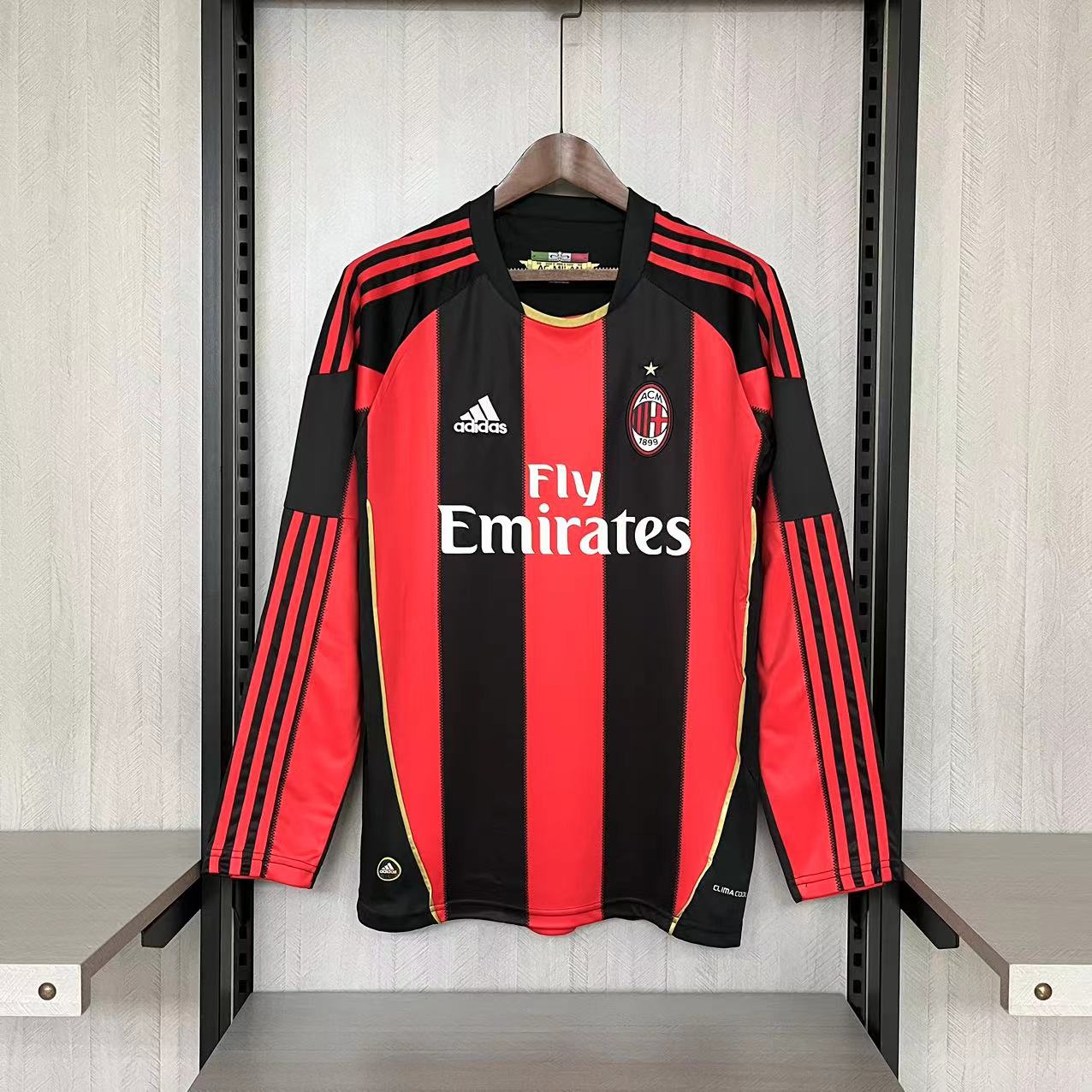 CAMISA RETRÔ MILAN HOME MANGA LONGA 10/11