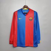 CAMISA RETRÔ BARCELONA HOME MANGA LONGA 06/07