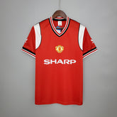 CAMISA RETRÔ MANCHESTER UNITED HOME 1985