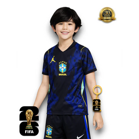 Camisa Infantil Brasil Away Copa do Mundo 2026