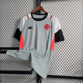 Camisa Vasco Treino 23/24 - Kappa Torcedor Masculina - Cinza - JM sports 