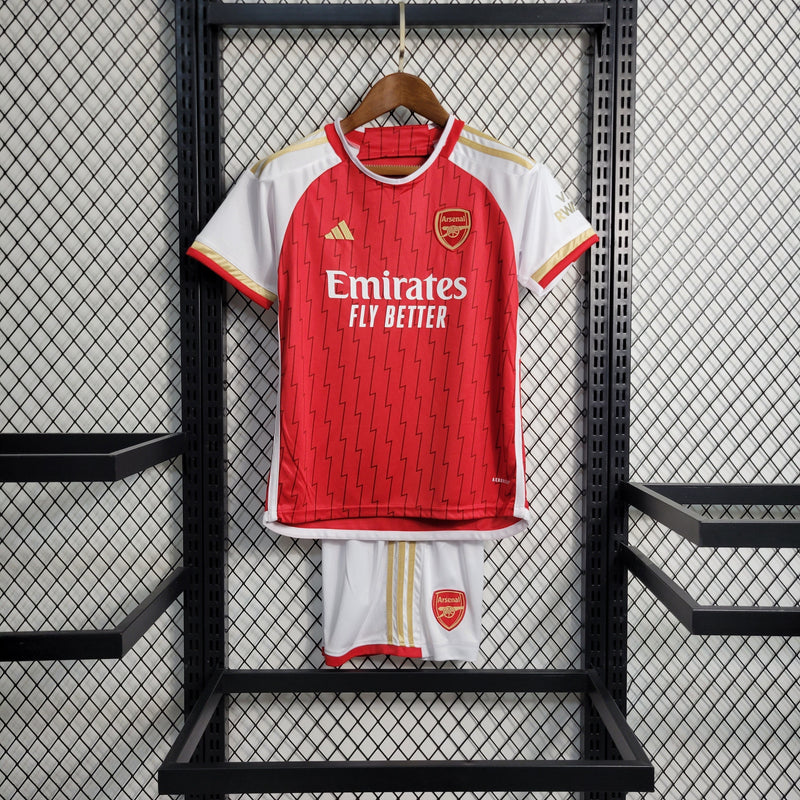 Kit Infantil Arsenal Titular 23/24 - JM sports 