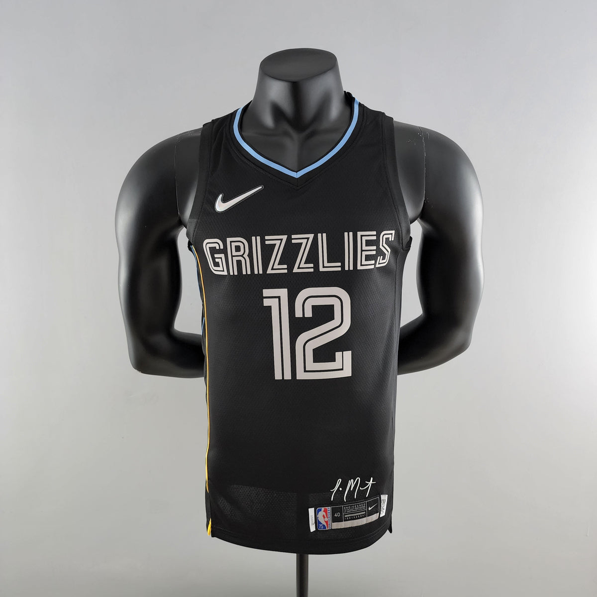 Camisa NBA Memphis Grizzlies #12 Morant - Honor Edition Black - JM sports 