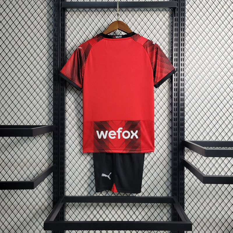 Kit Infantil AC Milan Home 23/24 - JM sports 