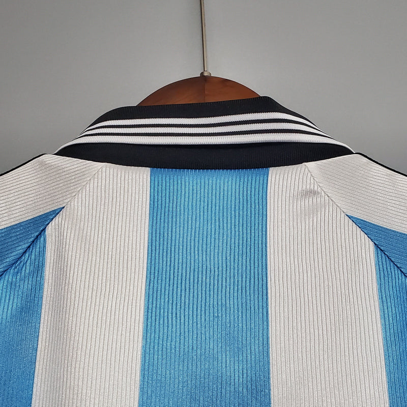 Camisa Argentina Titular 1998 - Versão Retro - JM sports 