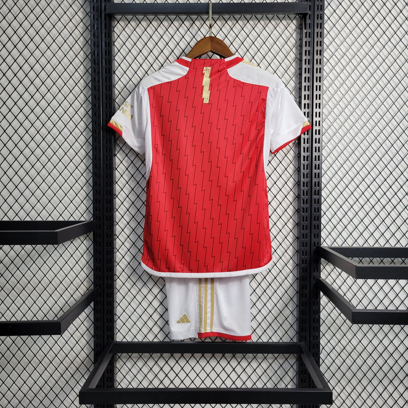 Kit Infantil Arsenal Titular 23/24 - JM sports 
