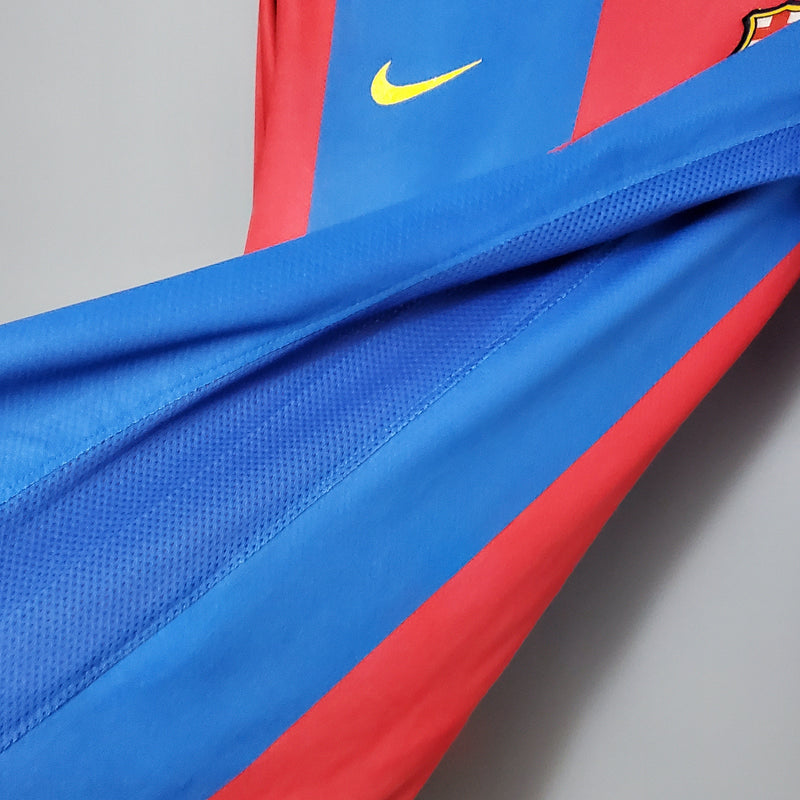 Camisa Barcelona Titular 06/07 - Versão Retro Manga Comprida - JM sports 