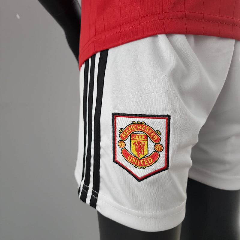 Kit Infantil Manchester United Titular 22/23 - JM sports 