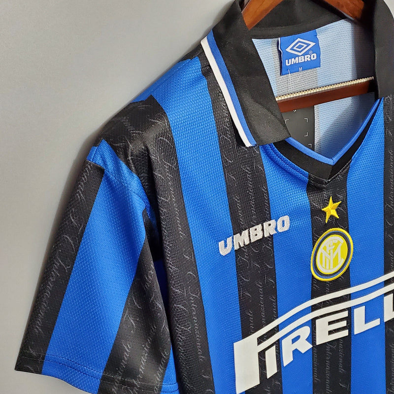 Camisa Inter de Milão Titular 97/98 - Versão Retro - JM sports 