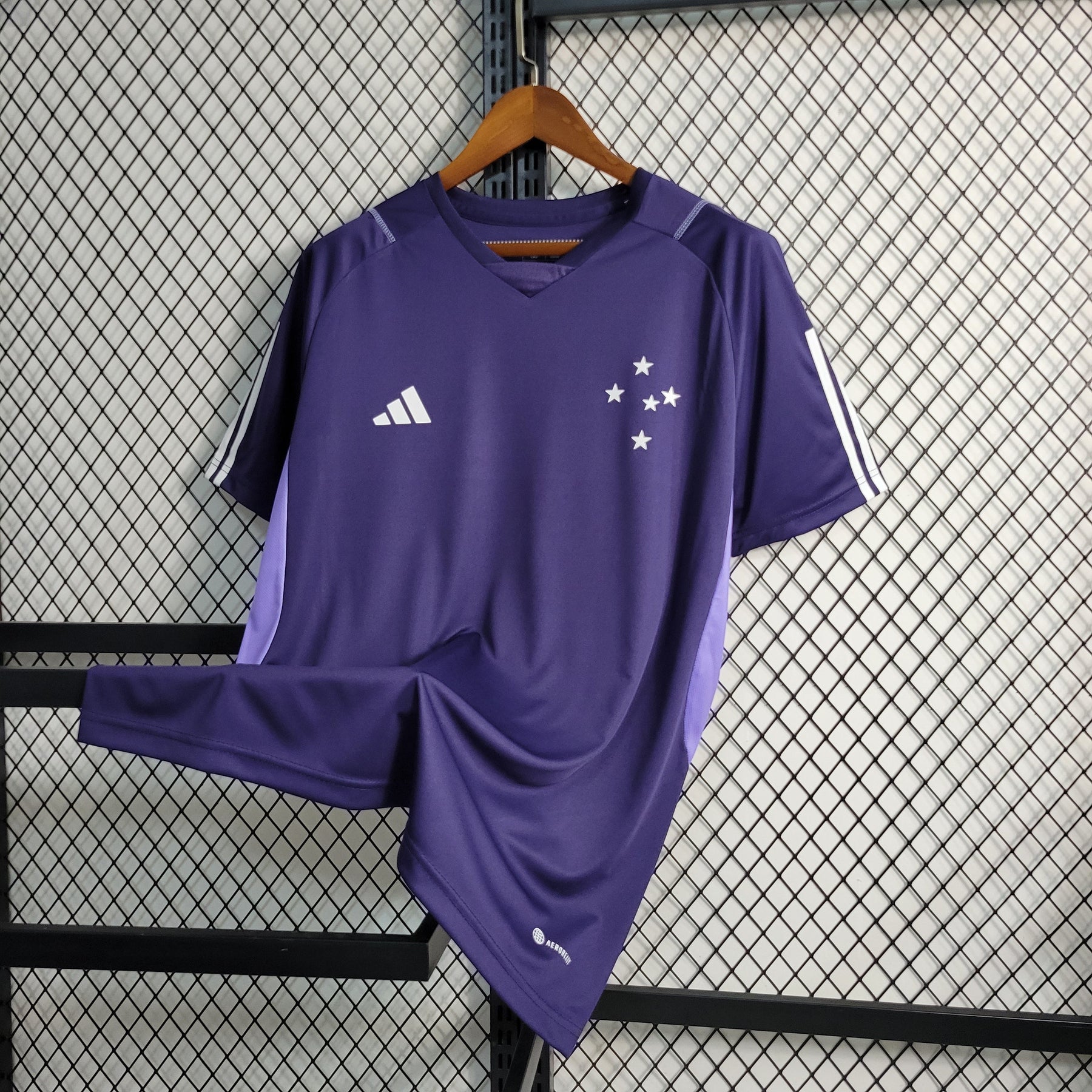 Camisa Cruzeiro Treino 23/24 - Adidas Torcedor Masculina - Roxa - JM sports 