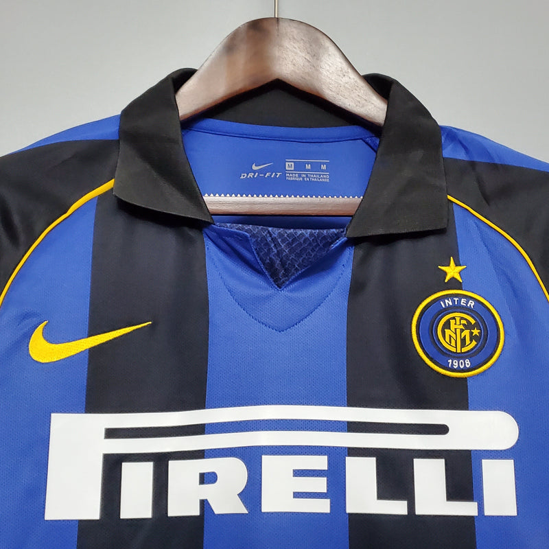 Camisa Inter de Milão Titular 01/02 - Versão Retro - JM sports 