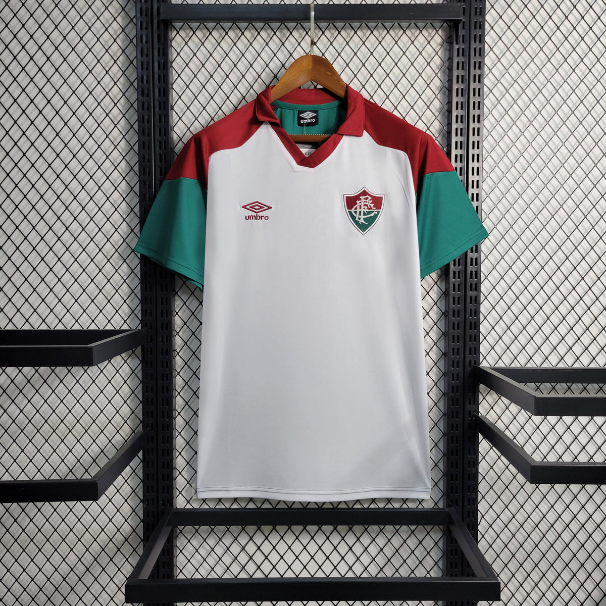 Camisa Fluminense Treino 23/24 - Umbro Torcedor Masculina - Branco - JM sports 