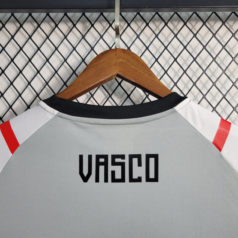 Camisa Vasco Treino 23/24 - Kappa Torcedor Masculina - Cinza - JM sports 