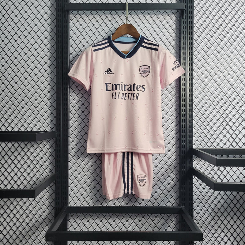 Kit Infantil Arsenal Terceira Camisa 22/23 - JM sports 