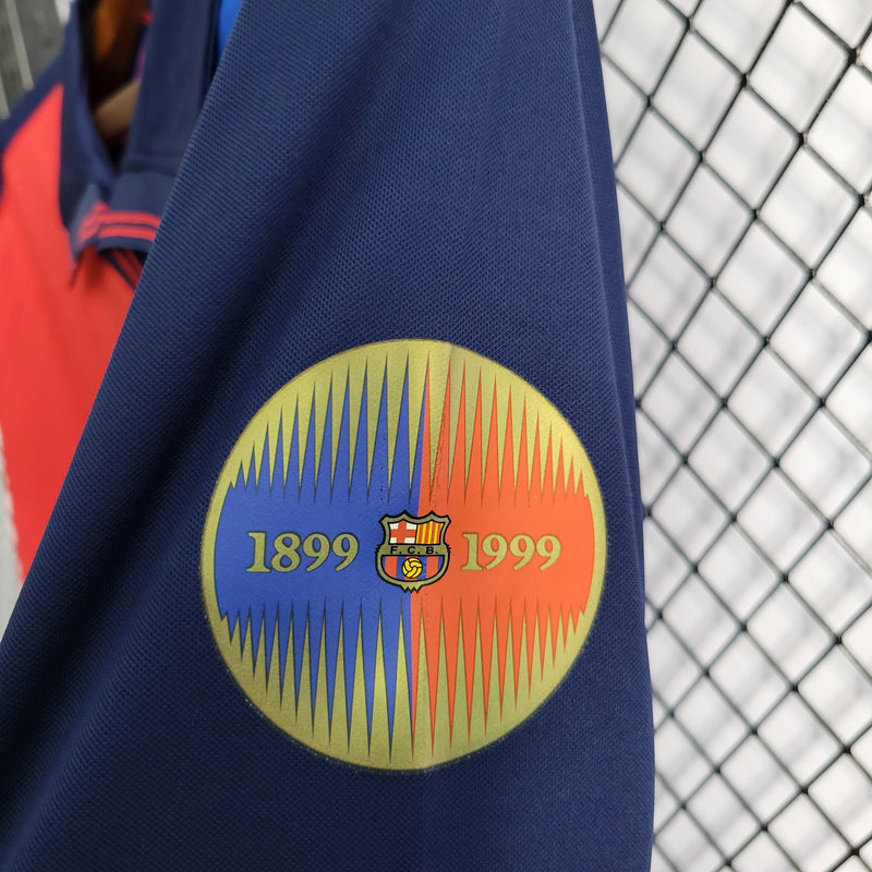 Camisa Barcelona Edição Comemorativa 100 Anos - Versão Retro Manga Comprida - JM sports 