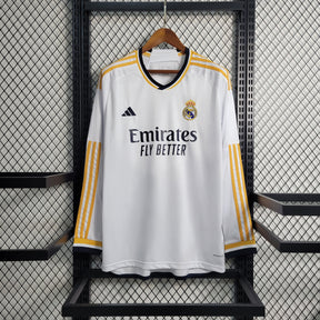Camisa Real Madrid Home Manga comprida 23/24 - Adidas Torcedor Masculina - Torcedor - JM sports 