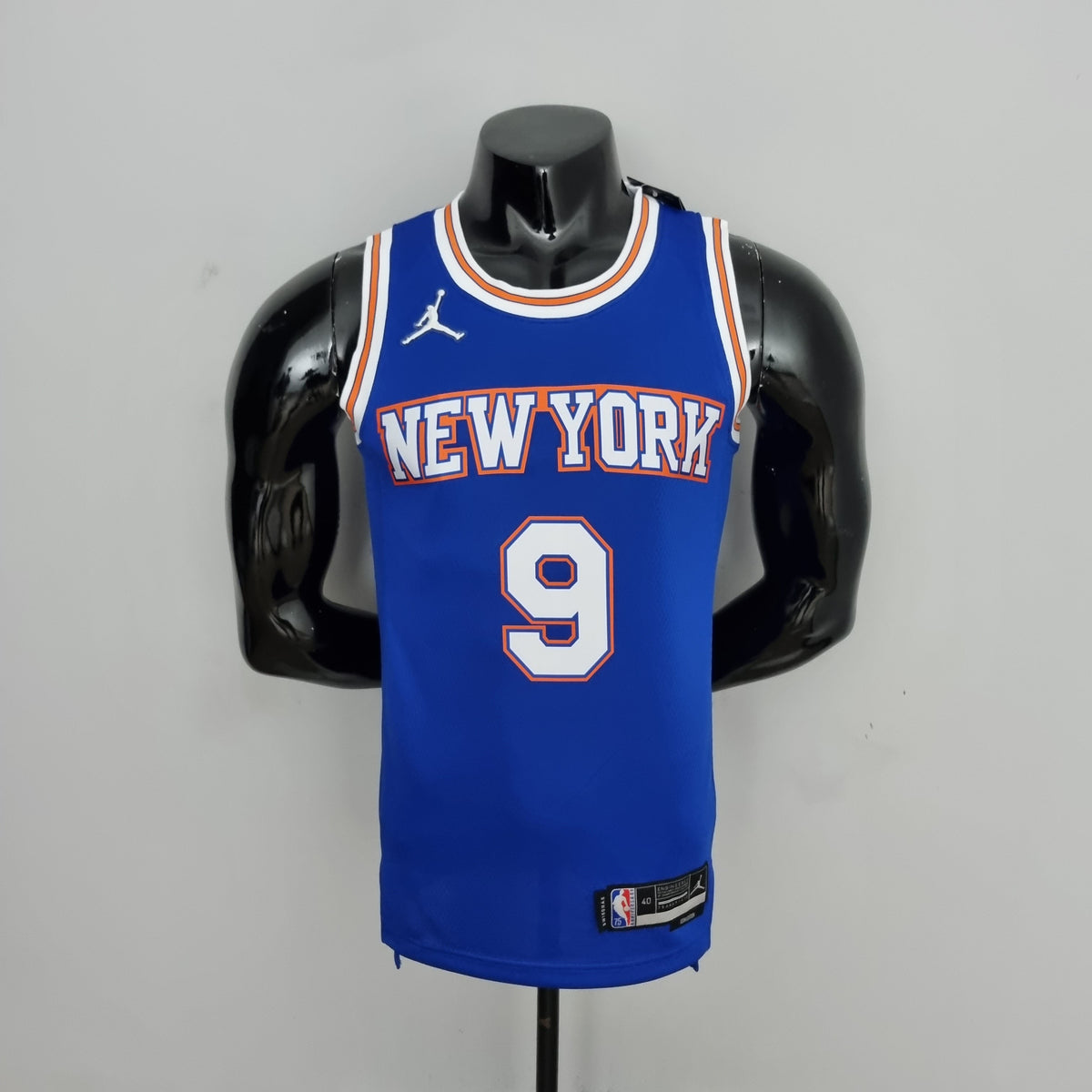 Camisa NBA NY Knicks #9 Barret - 75° Aniversário Limited Blue - JM sports 