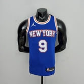 Camisa NBA NY Knicks #9 Barret - 75° Aniversário Limited Blue - JM sports 